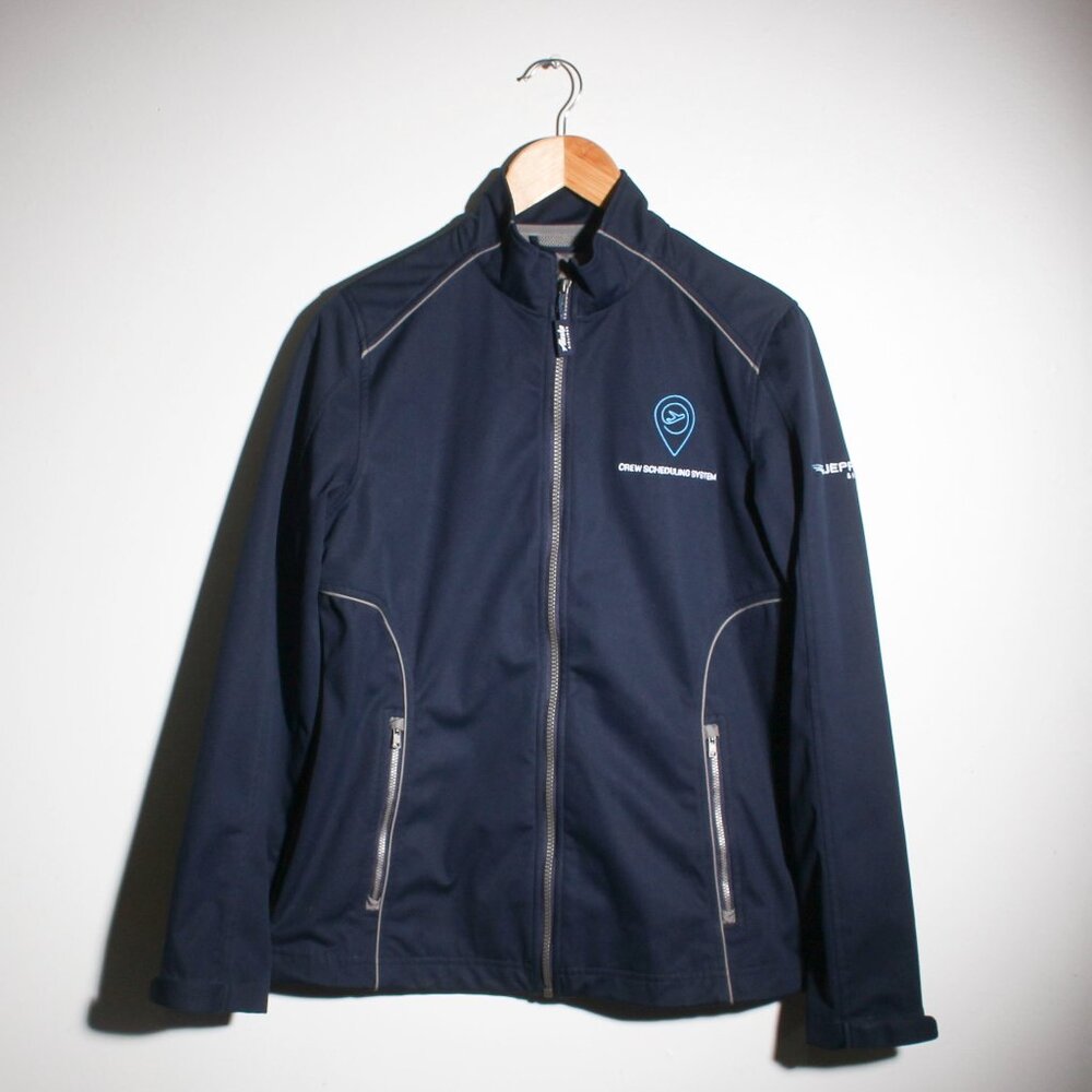 Cutter & Buck Jacket Womens Medium Blue Boeing Jeppesen Company